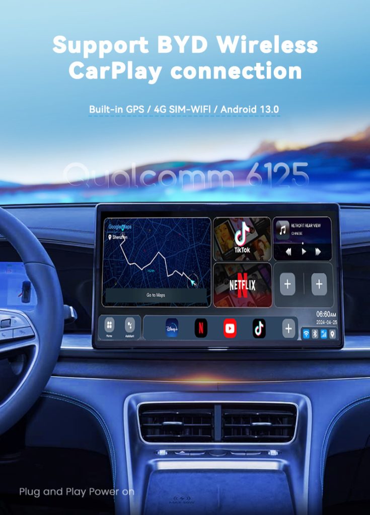BYD Wireless CarPlay Android Box Multimedia Upgrade for All BYD