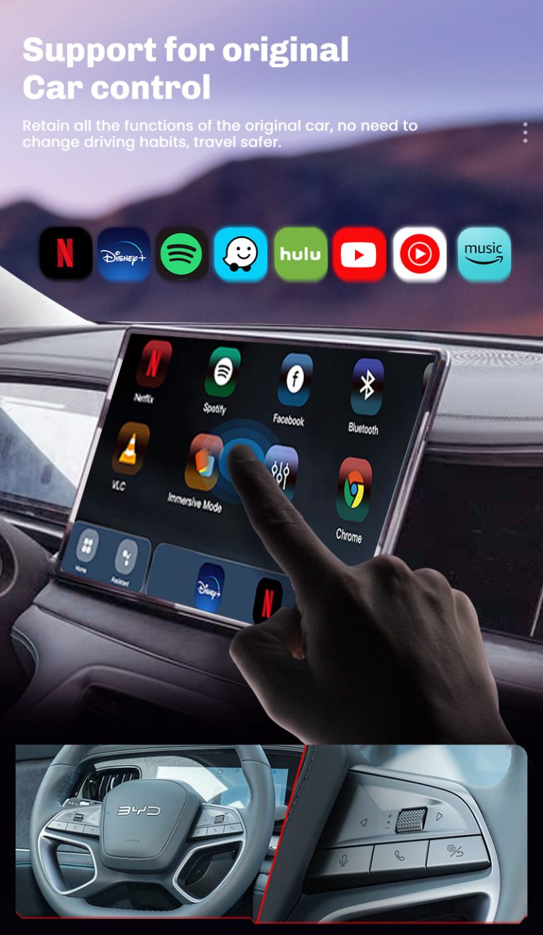 BYD Wireless CarPlay Android Box Multimedia Upgrade for All BYD