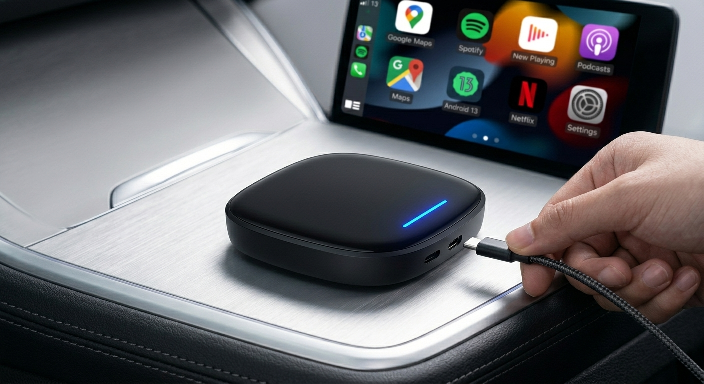 Carlinkit MMB TBox for BMW — compact Android 13 AI box