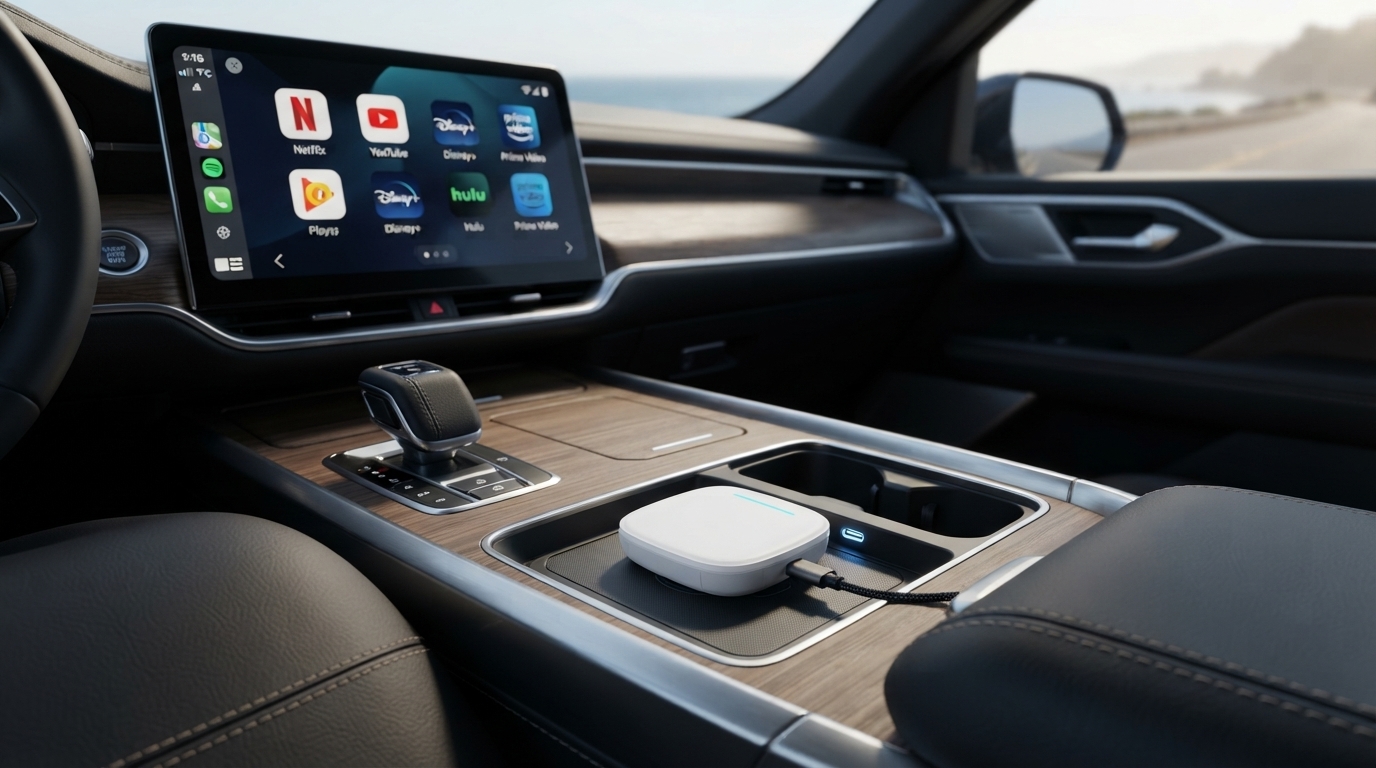 CarPlay AI Box Connected in Center Console