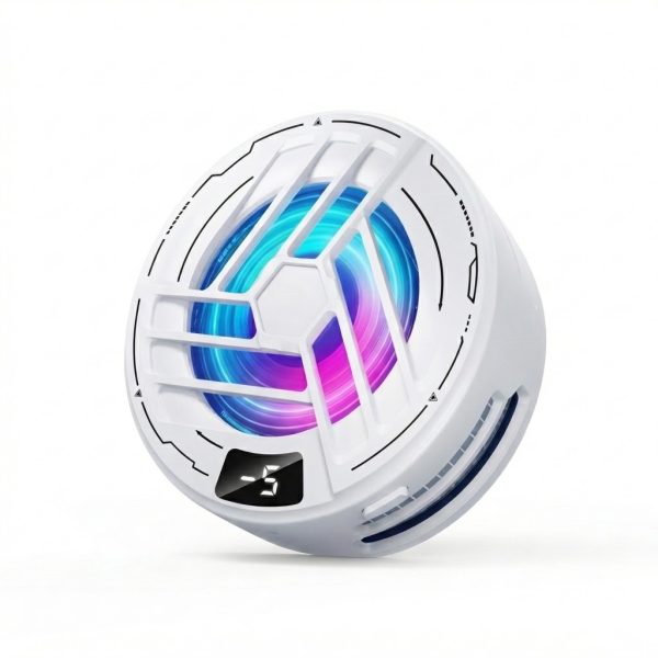 AI Smart Phone Cooler — TEC Semiconductor Cooling, 2-in-1 Magnetic & Back Clip, RGB, Real-Time Temp Display