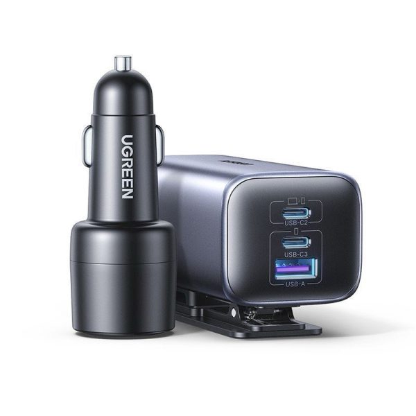 150W GaN Car Charger – Charge Laptop & 3 Devices at Once, 140W PD3.1, 7-Fold Safety Protection